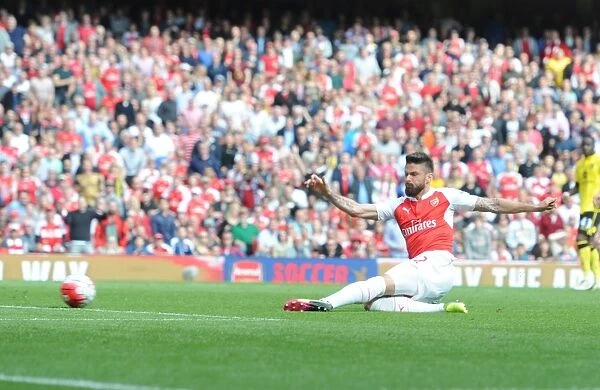 Giroud Scores His Second: Arsenal's Victory Over Aston Villa in the 2015-16 Premier League