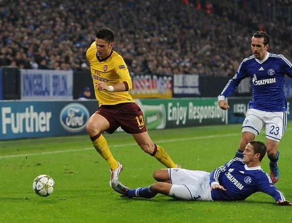 Giroud vs. Afellay: Schalke 04 vs. Arsenal FC - UEFA Champions League Showdown (2012-13)
