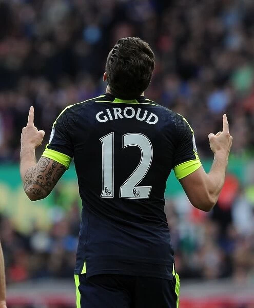 Giroud's Game-Winning Goal: Arsenal Secures Premier League Victory at Stoke City (2016-17)