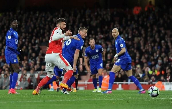 Giroud's Pressure Forces Own Goal: Arsenal vs. Leicester City (2016-17)