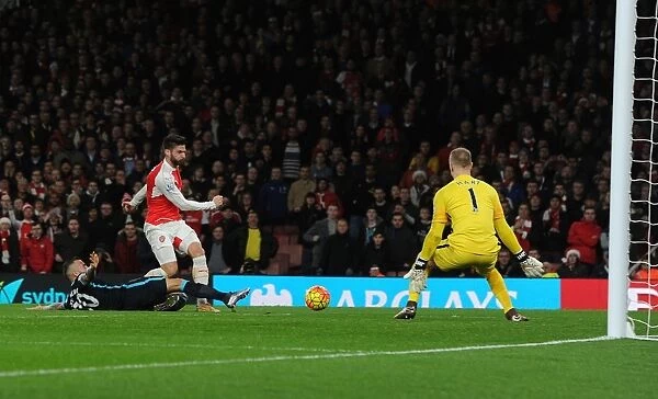 Giroud's Stunner: Arsenal's Thrilling Victory Over Manchester City (2015-16)