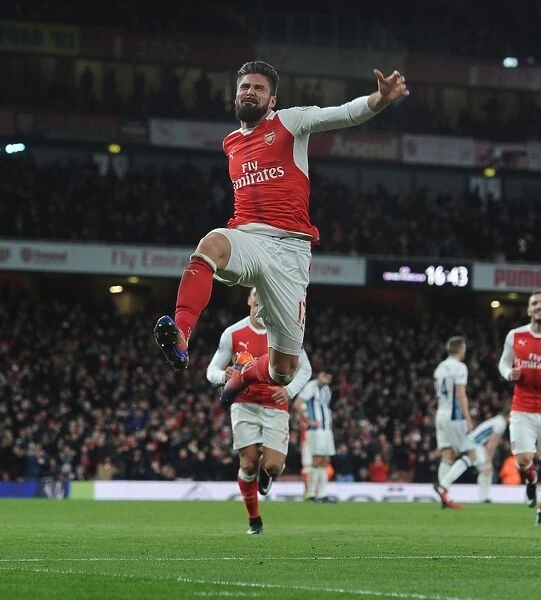 Giroud's Thrilling Goal: Arsenal's Premier League Victory over West Bromwich Albion (2016-17)