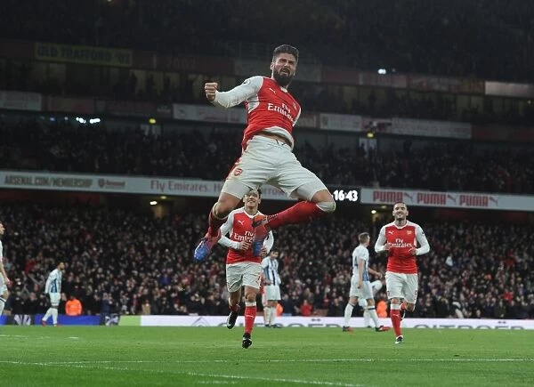 Giroud's Thrilling Goal: Arsenal's Victory Over West Bromwich Albion in the Premier League (2016-17)