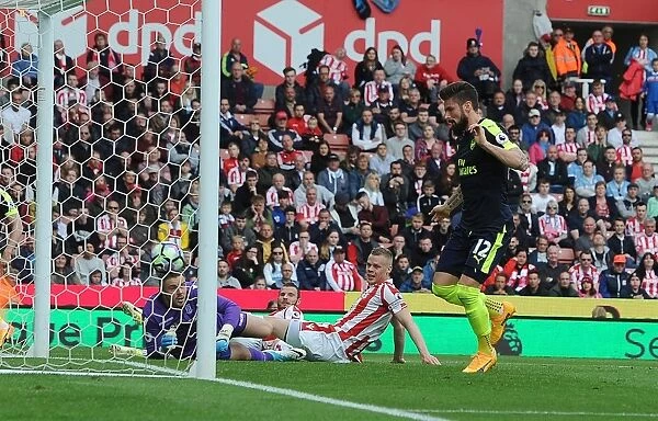Giroud's Thrilling Goal: Stoke City vs. Arsenal, Premier League (2016-17)