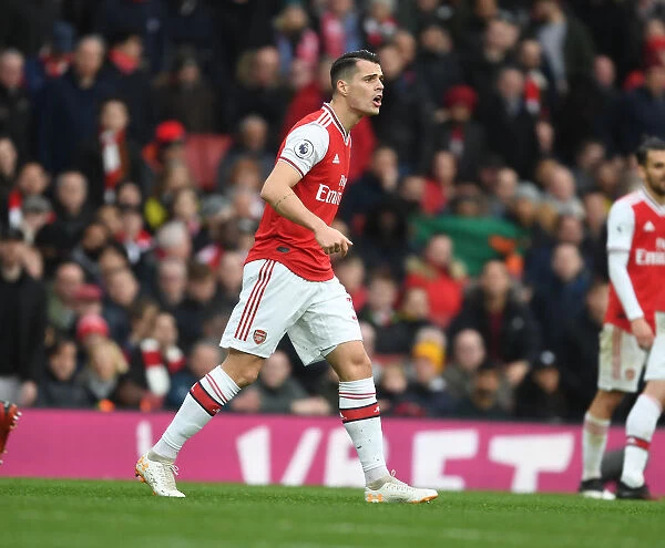 Granit Xhaka in Action: Arsenal vs. West Ham United, Premier League 2019-2020