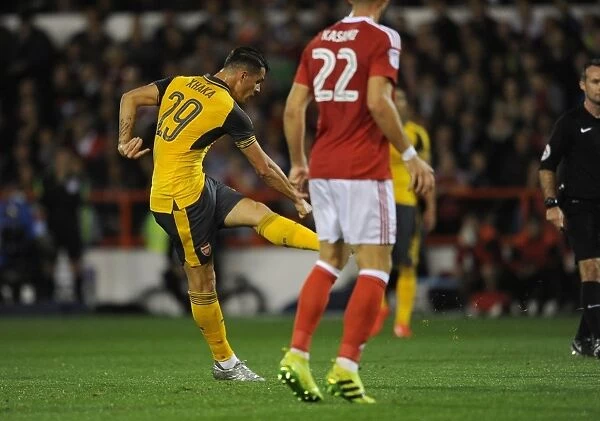 Granit Xhaka Scores for Arsenal Against Nottingham Forest in EFL Cup (2016)