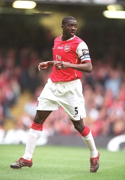 Heartbreaking Loss: Arsenal's Kolo Toure at the Carling Cup Final, 2007 - Arsenal 1-2 Chelsea