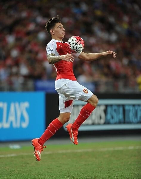 Hector Bellerin in Action: Arsenal vs. Everton, 2015 Asia Trophy, Singapore