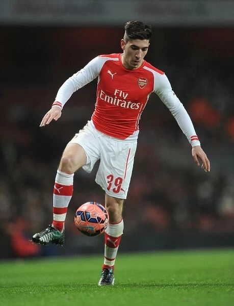 Hector Bellerin in Action: Arsenal vs Hull City - FA Cup 2014-15