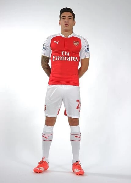 Hector Bellerin at Arsenal First Team Photocall 2015-16