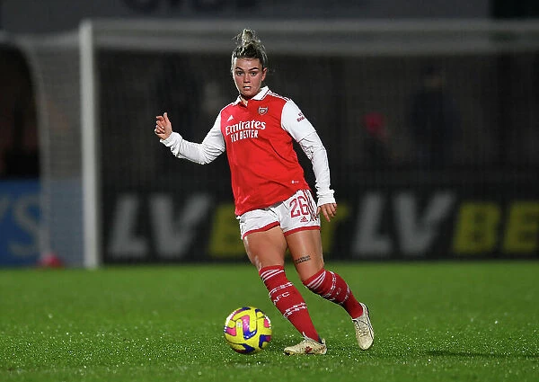 Intense Battle: Arsenal Women vs Liverpool Women - Laura Wienroither vs. FA Women's Super League at Meadow Park