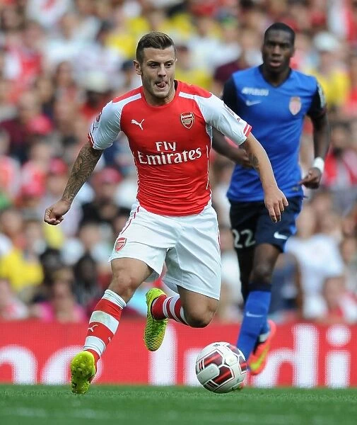 Jack Wilshere in Action: Arsenal vs AS Monaco, Emirates Cup 2014