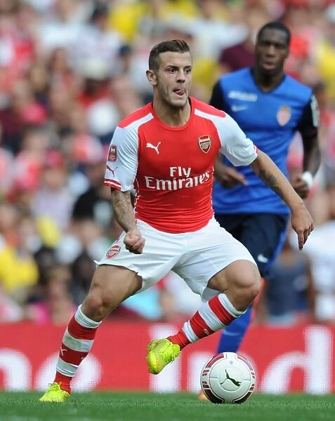 Jack Wilshere in Action: Arsenal vs AS Monaco, Emirates Cup 2014