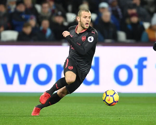 Jack Wilshere in Action: Premier League Clash between Arsenal and West Ham (2017-18)