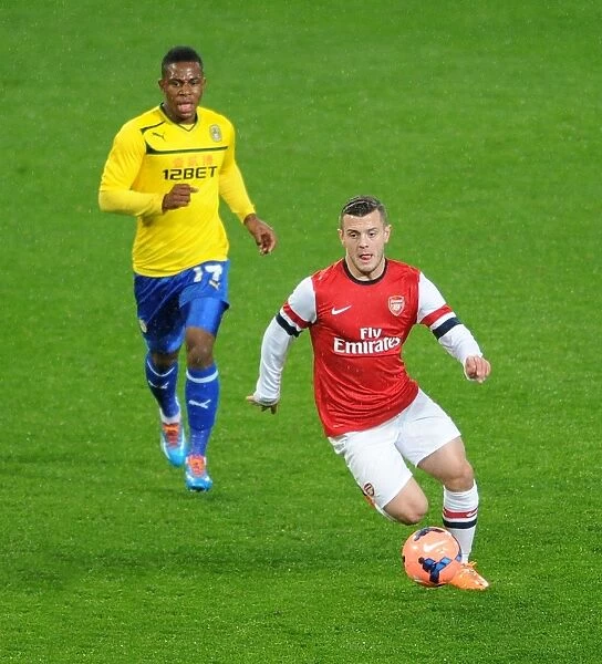 Jack Wilshere Outruns Franck Moussa: Arsenal vs Coventry City FA Cup Fourth Round
