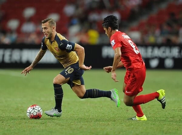 Jack Wilshere vs. Shahdan Sulaiman: Arsenal Star Clashes with Singapore XI Midfielder