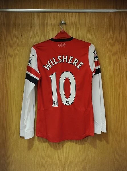Jack Wilshere's Arsenal Shirt at Emirates Stadium (Arsenal vs Aston Villa, Premier League 2012-13)