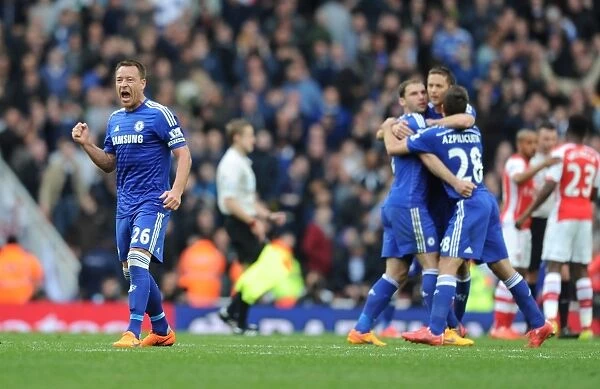 John Terry's Triumphant Celebration: Chelsea's Victory over Arsenal in the Premier League 2014 / 15
