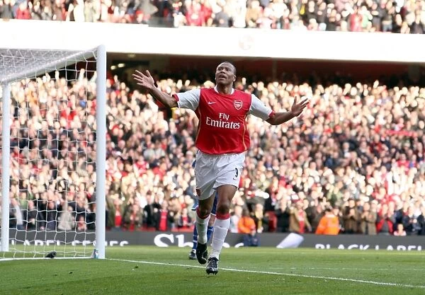 Julio Baptista's Brace: Arsenal Leads 2-1 Against Reading, FA Premiership, Emirates Stadium (March 3, 2007)