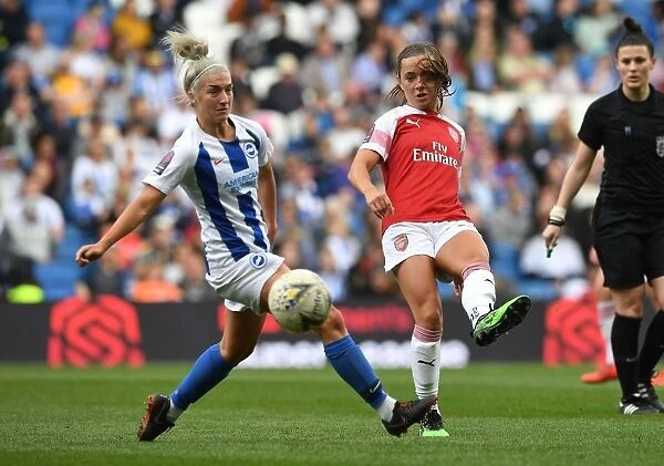 Katie McCabe vs. Kirsty Barton: Intense Moment at the FA WSL Match