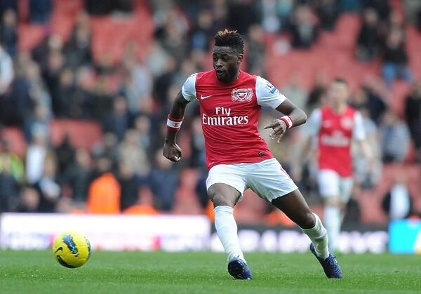LONDON, ENGLAND - FEBRUARY 26: Alex Song of Arsenal during the Barclays Premier League match between Arsenal and Tottenham Hotspur at Emirates Stadium on February 26, 2012 in London, England. (Photo by Stuart MacFarlane  /  Arsenal FC via
