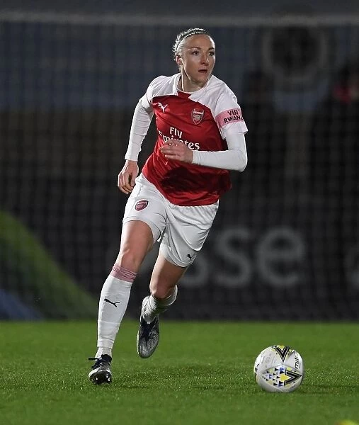 Louise Quinn in Action: Arsenal Women vs Birmingham City Women, FA WSL Continental Tyres Cup