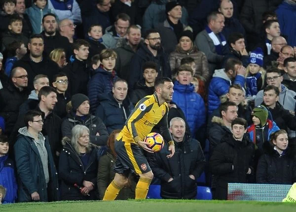 Lucas Perez in Action: Everton vs Arsenal, Premier League 2016-17
