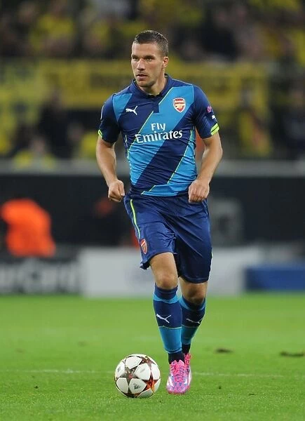 Lukas Podolski: A Battle Against Former Team in Borussia Dortmund vs Arsenal, UEFA Champions League (2014-2015)