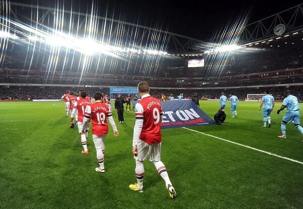 Lukas Podolski Leads Arsenal Out Against West Ham United (2012-13)