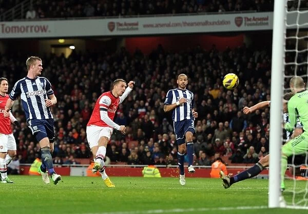 Lukas Podolski's Missed Goal: Arsenal vs. West Bromwich Albion (2012-13)