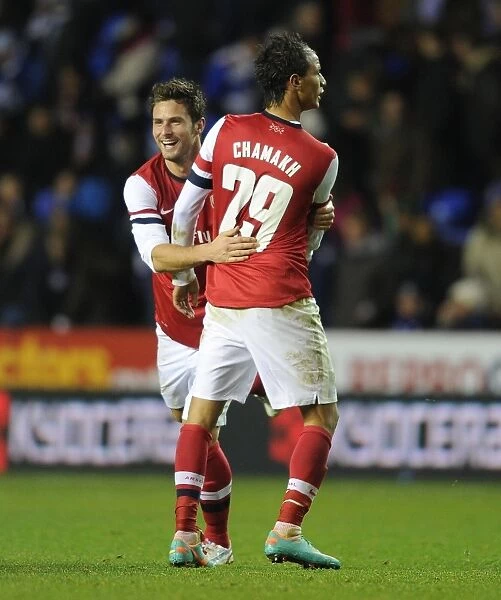 Marouane Chamakh's Hat-trick: Arsenal's Dominance in Reading's Den (Capital One Cup 2012-13)