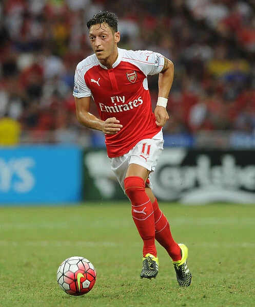 Mesut Ozil in Action: Arsenal vs. Everton, 2015-16 Barclays Asia Trophy, Singapore
