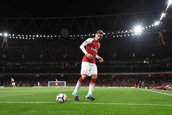 Mesut Ozil in Action: Arsenal vs Leicester City, Premier League 2017-18