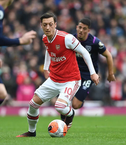 Mesut Ozil in Action: Arsenal vs. West Ham United, Premier League 2019-2020