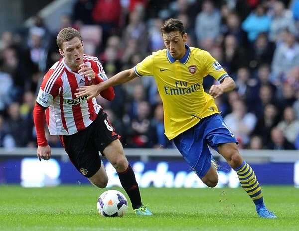 Mesut Ozil Outpaces Craig Gardner: Sunderland vs Arsenal, Premier League 2013-14