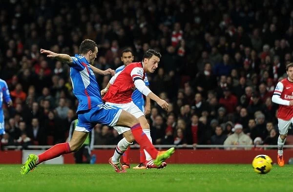 Mesut Ozil Scores Under Pressure: Arsenal's Second Goal vs Hull City (2013-14)