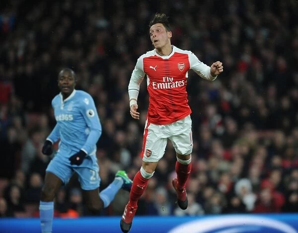 Mesut Ozil Scores the Second Goal: Arsenal vs Stoke City, Premier League 2016-17