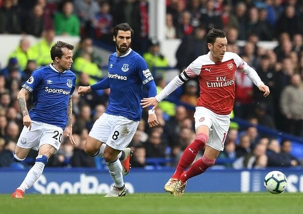 Mesut Ozil vs. Andre Gomes & Bernard: Intense Rivalry Unfolds in Everton vs. Arsenal Premier League Clash