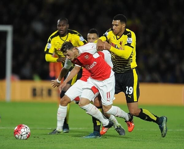 Mesut Ozil vs Etienne Capoue: A Midfield Showdown - Arsenal vs Watford, Premier League 2015 / 16
