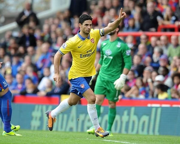 Mikel Arteta Scores First Goal for Arsenal Against Crystal Palace (2013-14)
