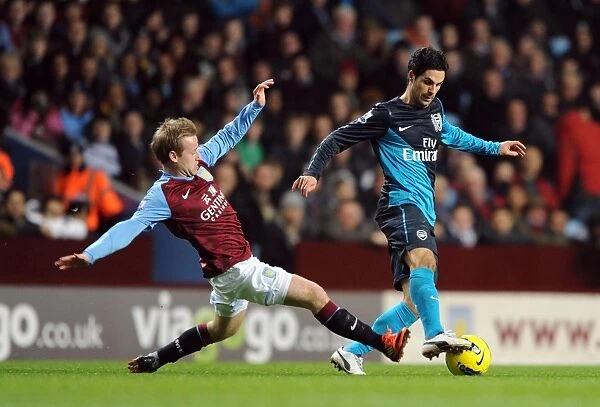 Mikel Arteta vs. Barry Bannan: Intense Battle in Aston Villa vs. Arsenal (2011-12)