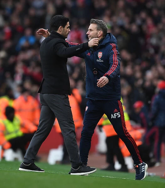 Mikel Arteta's Victory Celebration: Arsenal's Premier League Win Against West Ham United