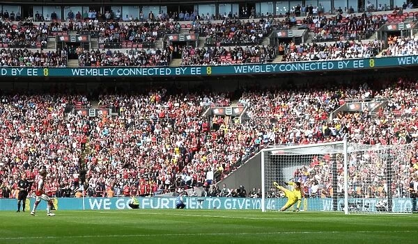 Nacho Monreal Scores the Winning Penalty: Arsenal Clinch FA Community Shield against Chelsea