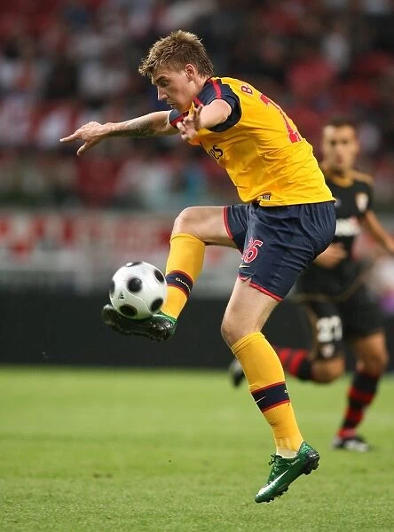 Nicklas Bendtner at the Amsterdam Tournament: Arsenal's Star Forward Ties against Seville