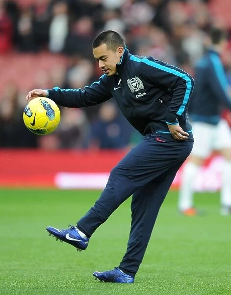 Nico Yennaris in Action: Arsenal vs Manchester United, Barclays Premier League 2012