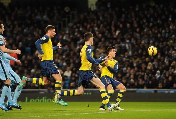 Olivier Giroud Scores Arsenal's Stunning Goal Against Manchester City (2014-15)