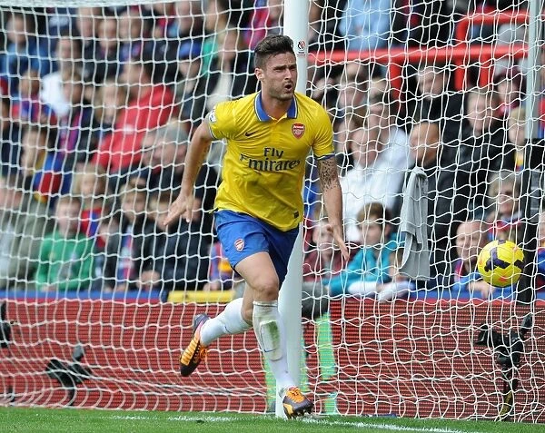 Olivier Giroud's Brace: Arsenal Secures Victory over Crystal Palace (2013-14)