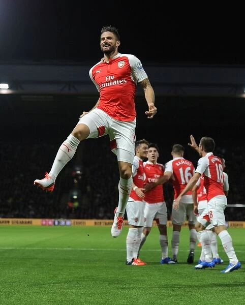 Olivier Giroud's Brace: Arsenal's Triumph over Watford in Premier League 2015 / 16