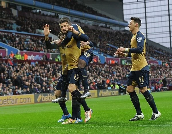 Olivier Giroud's Thrilling Goal: Aston Villa vs. Arsenal, Premier League 2015-16