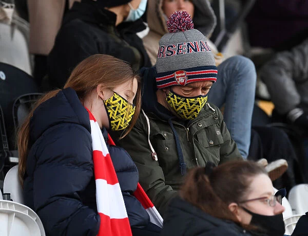 Passionate Arsenal Fans at Meadow Park: Arsenal Women's FA WSL Match vs Birmingham City
